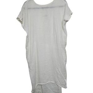 Black crane cocoon linen dress
